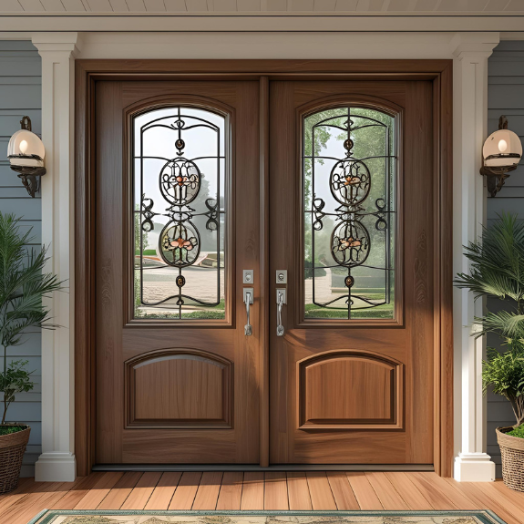 Glass & Double Doors